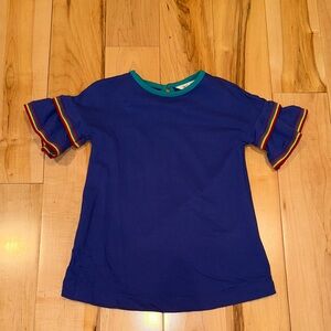 Matilda Jane Royal Blue Tee with Rainbow Accents